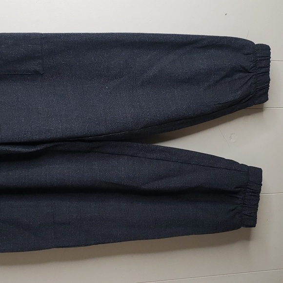 Women's High Rise Jogger Pants - A New Day Gray Plaid 2 - Picture 4 of 10